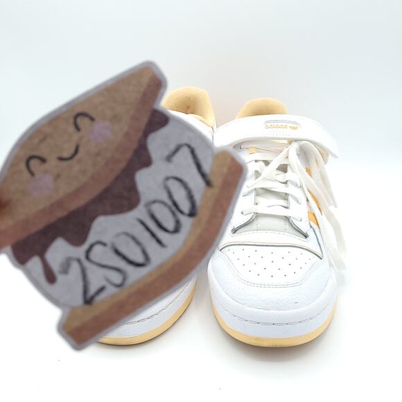 Adidas Forum Low Retro Shoe White Peach Sneaker GY5833 with strap men\'s size 11 main image 4